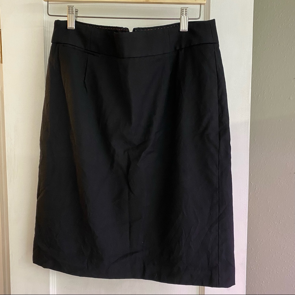 J crew 100% wool pencil skirt size 10